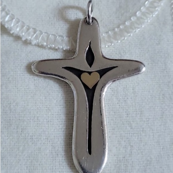 The James Avery retired Cross Pendant Light Of The World